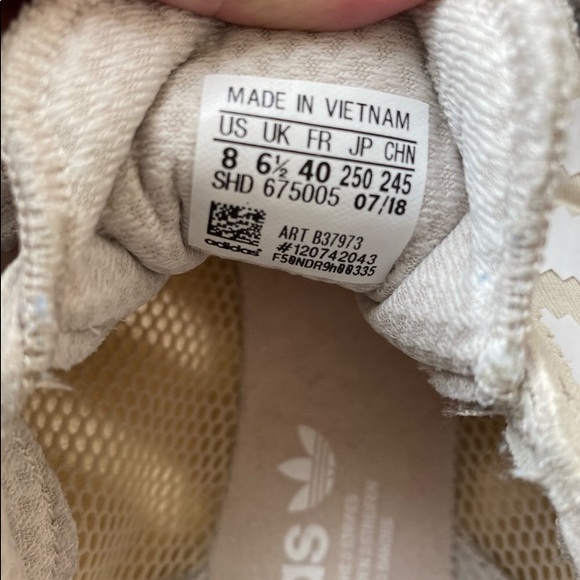 Women’s Adidas I-5923 Shoes Beige/Crystal White/Lilac B37973 - Picture 10 of 11